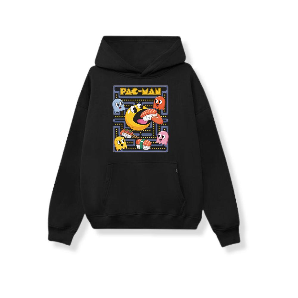 Arcade Game Retro Monster Cartoon Design Hoodies