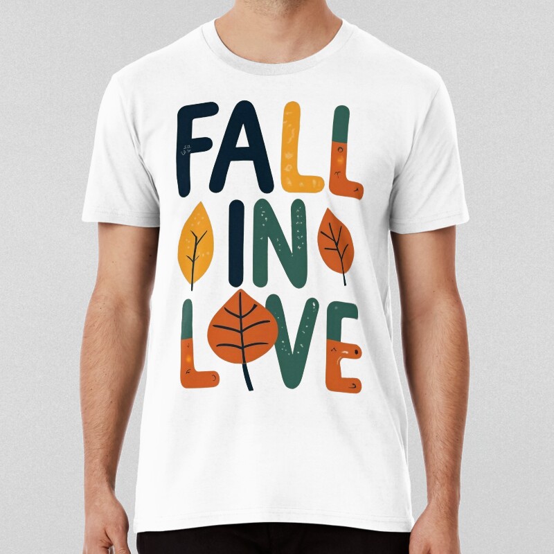 Autumn Elegance Fall In Love T-shirt