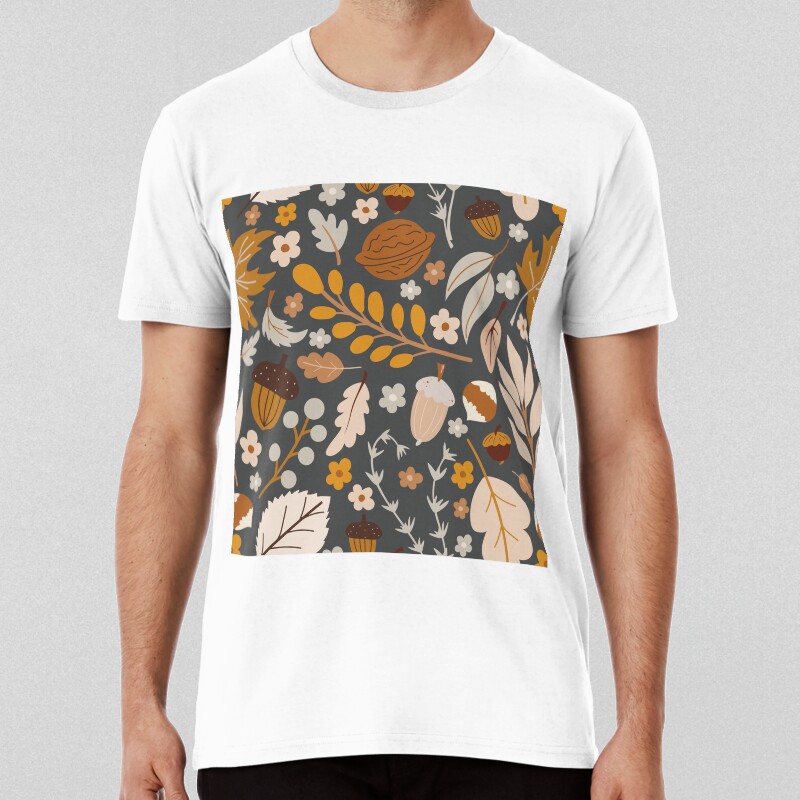 Autumn Fall Harvest Pattern T-shirt