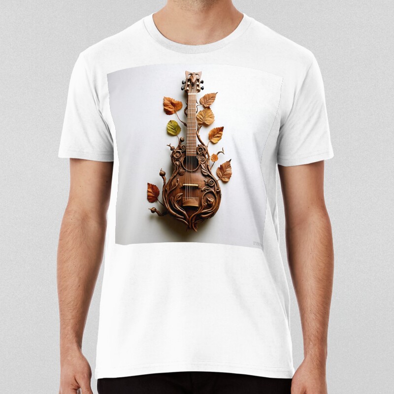 Autumn Fall Leaves Musical Instrument T-shirt