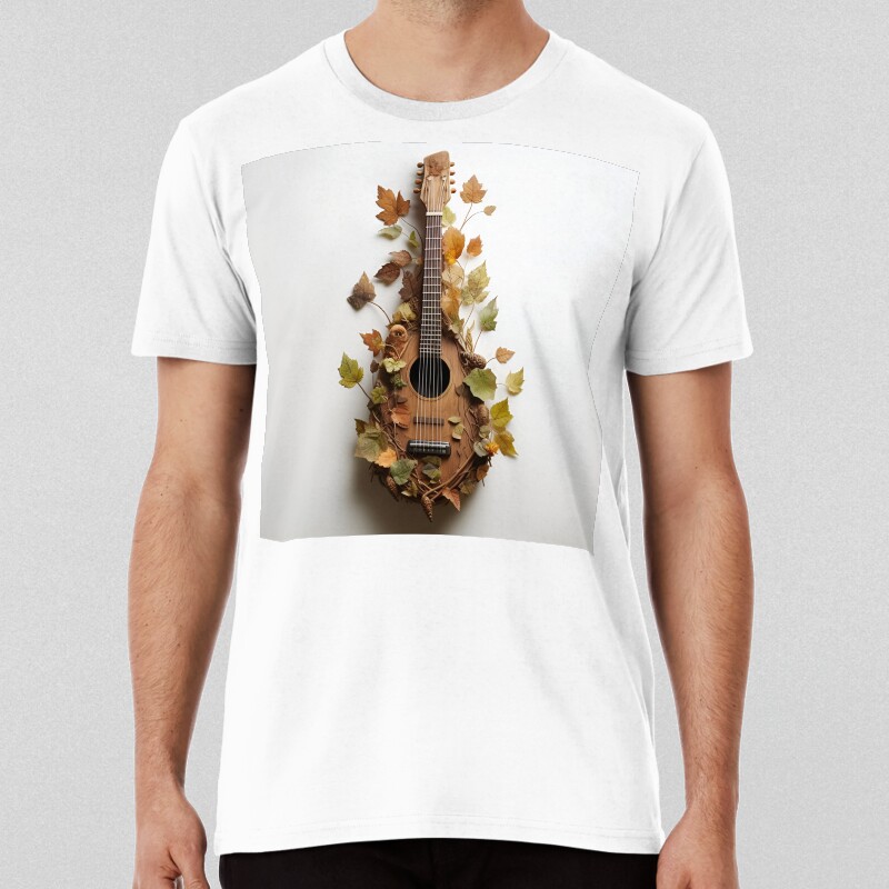 Autumn Fall Leaves Musical Instrument T-shirt