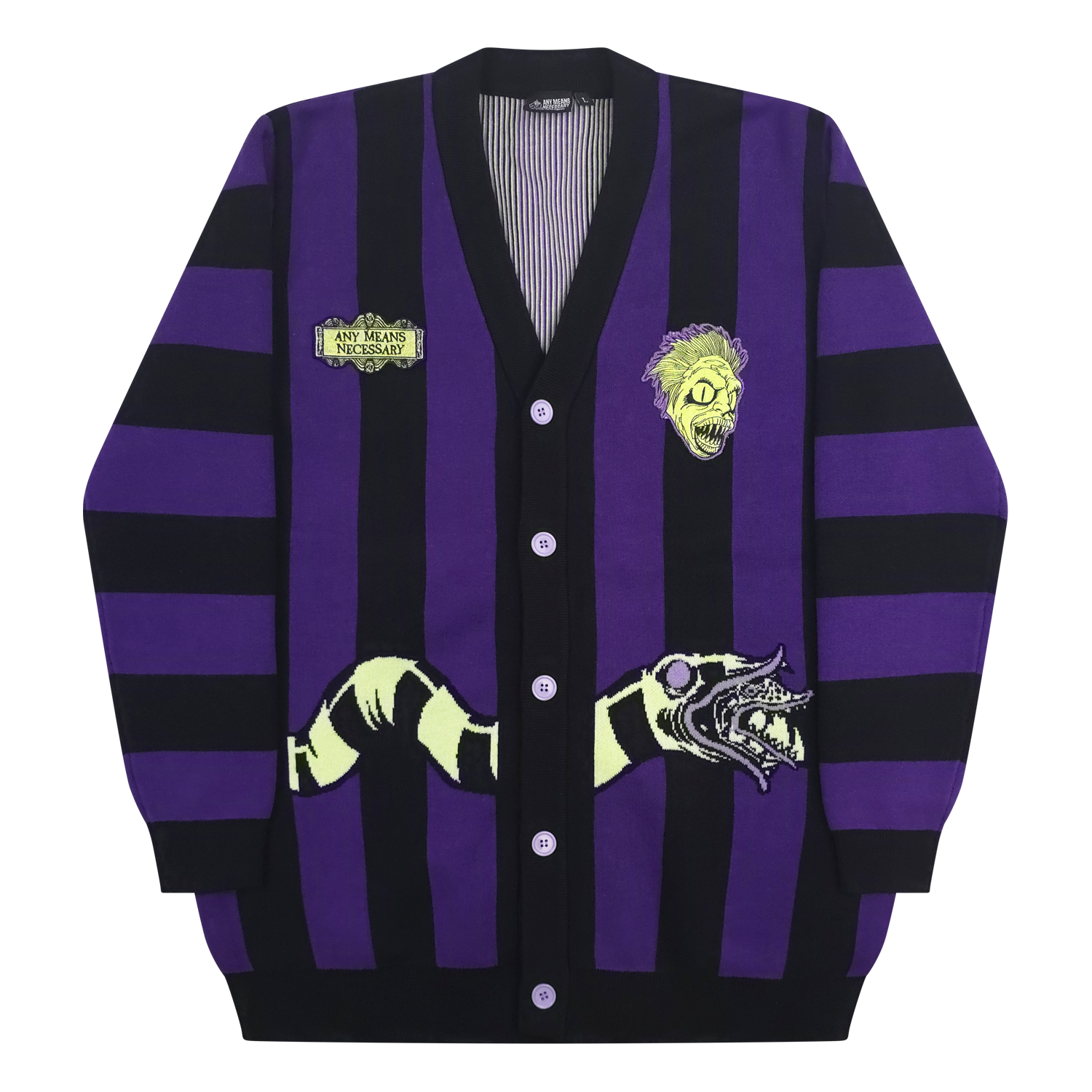 Beetlejuice Cardigan Purple