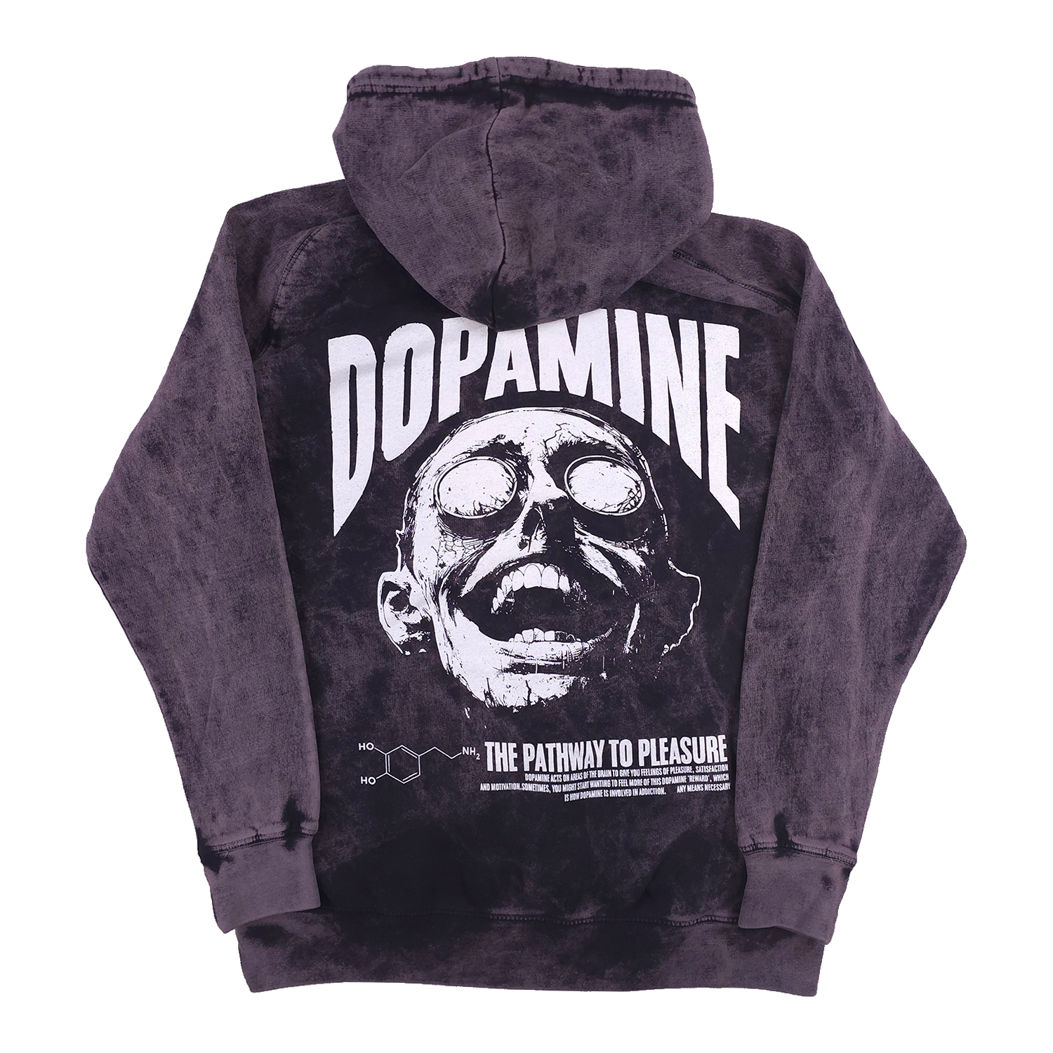 Dopamine Pullover Hoodie Vintage Black