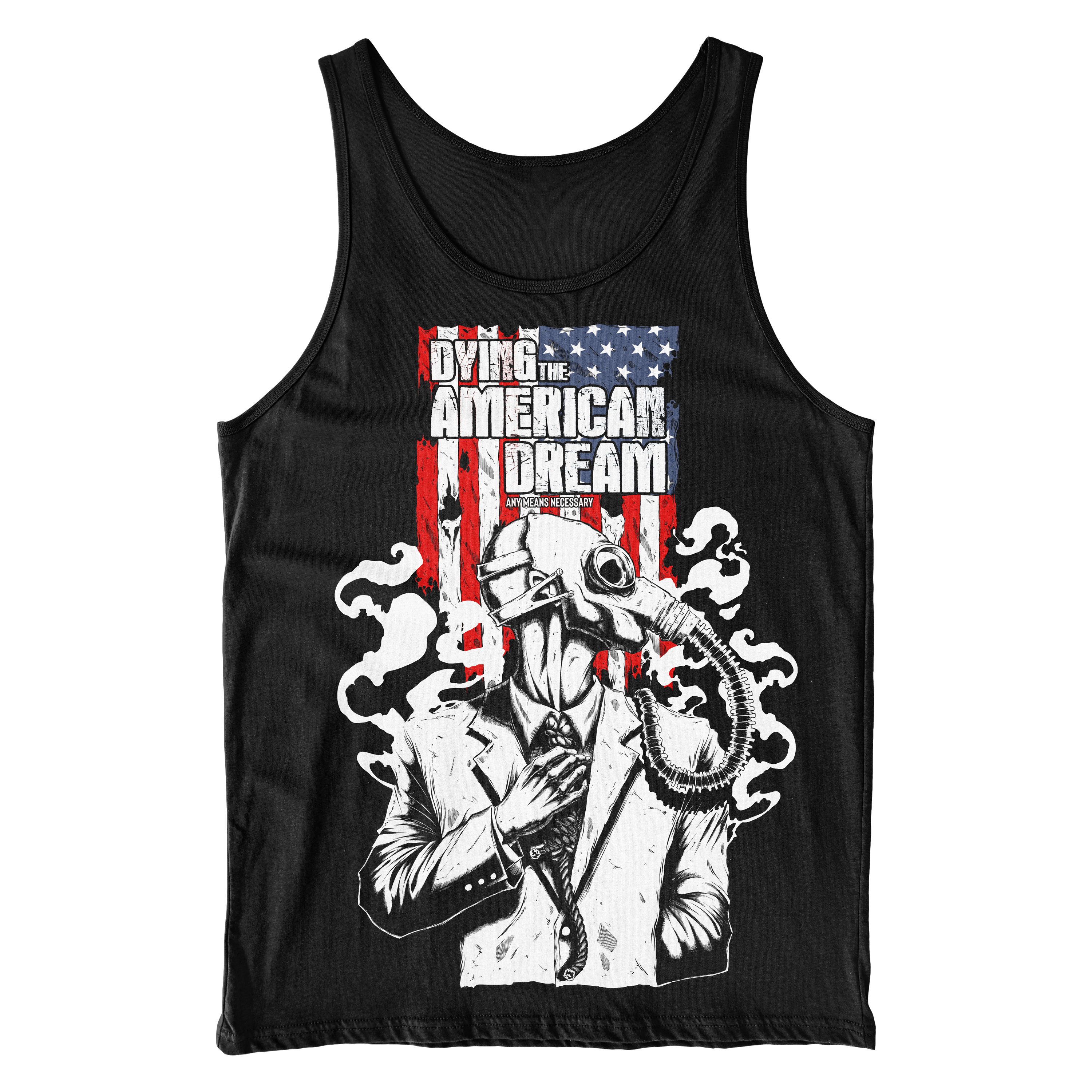 Dying the American Dream Tank Top Black