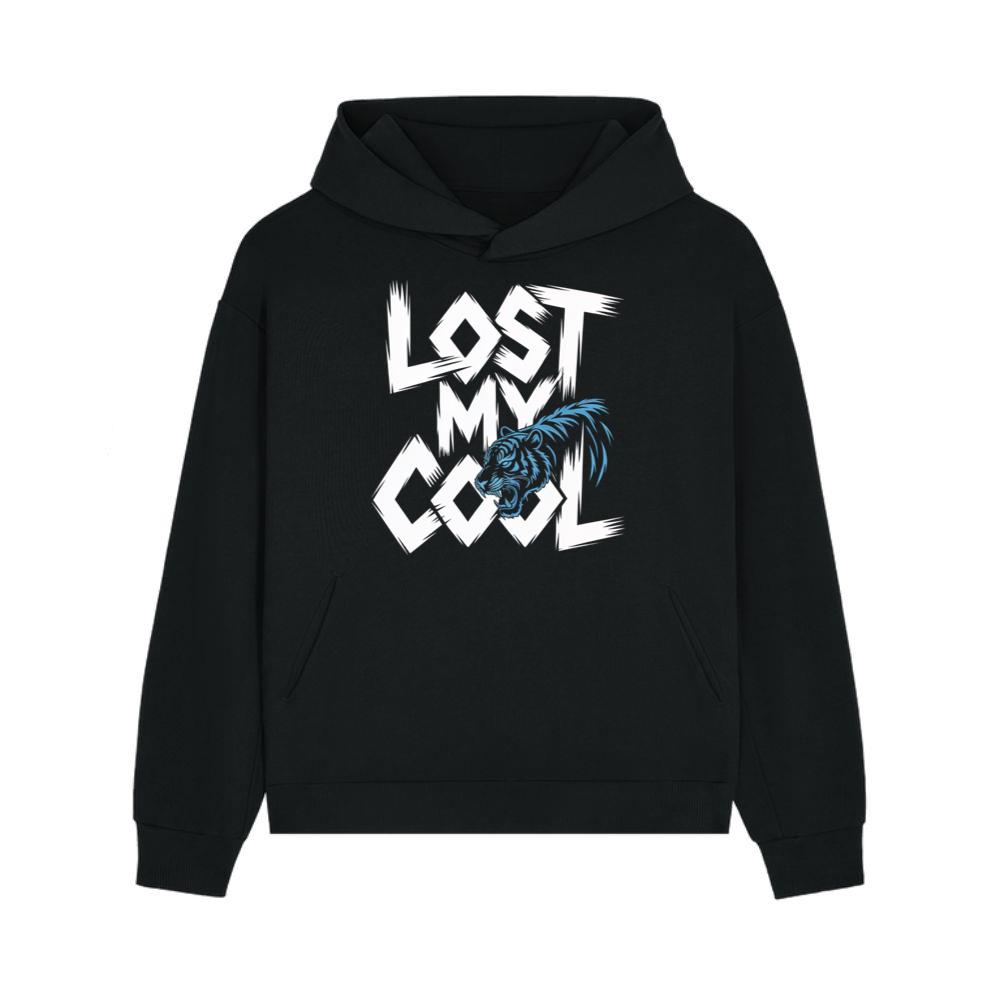 Lost My Cool Funny Blue Dragon Illustration Artwork Hoodie