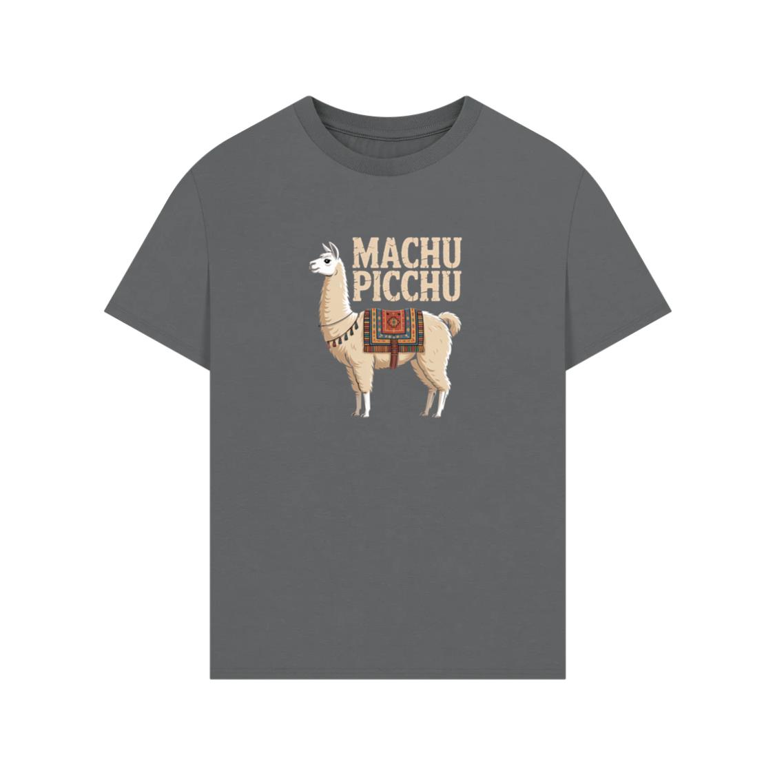 Machu Picchu Llama Vintage Travel Artwork T-Shirt