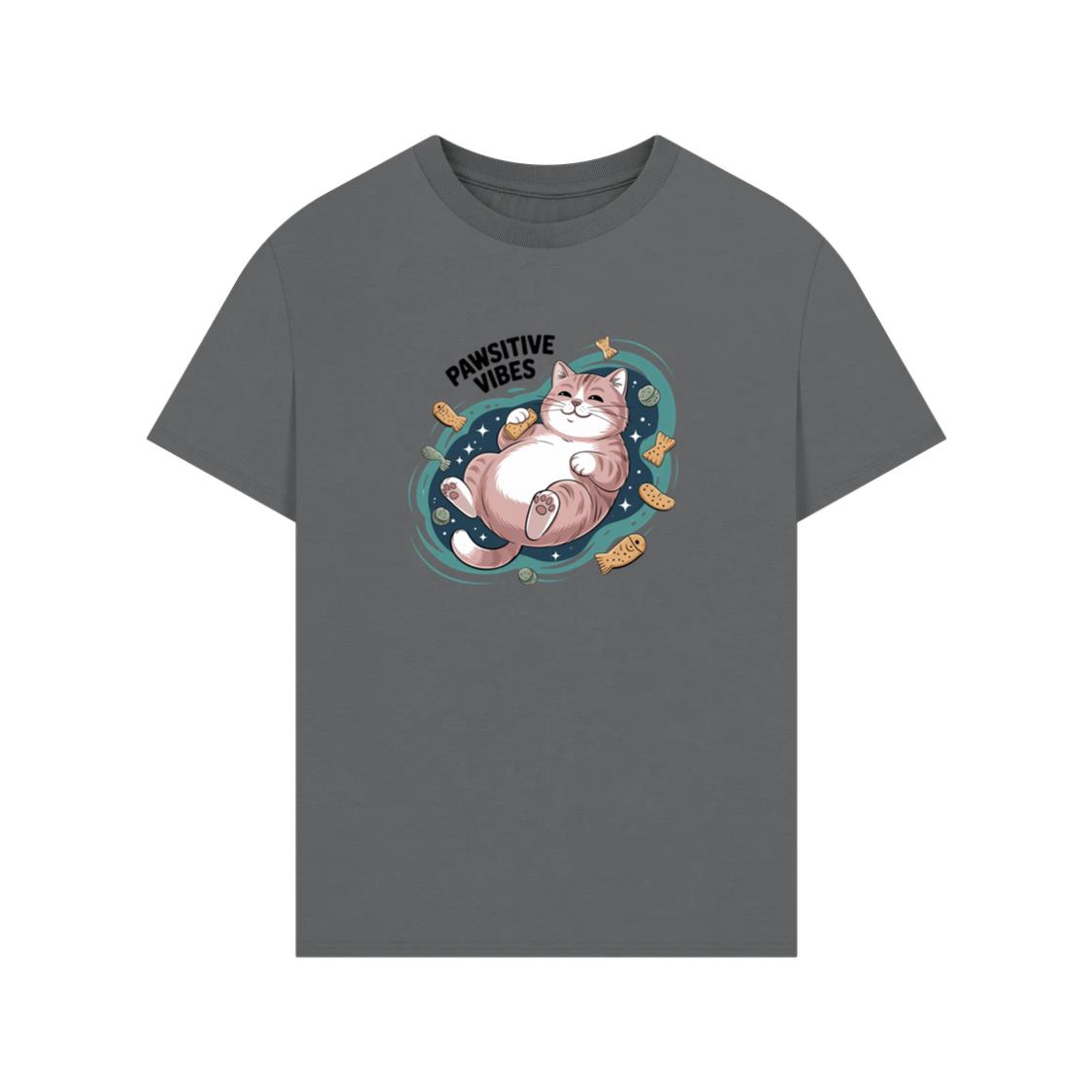 Pawsitive Vibes Relaxing Cat with Bandages T-Shirt