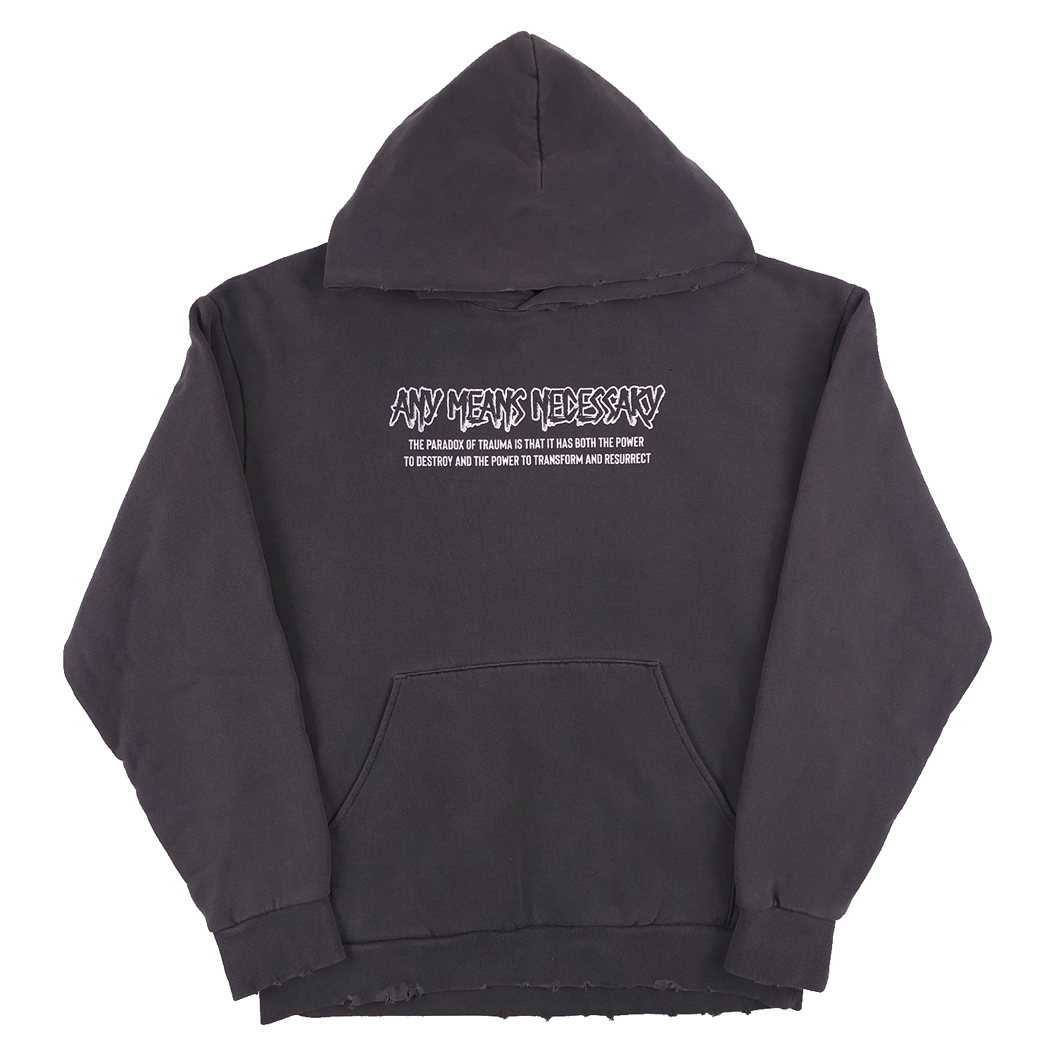Trauma Pullover Hoodie Pigment Black