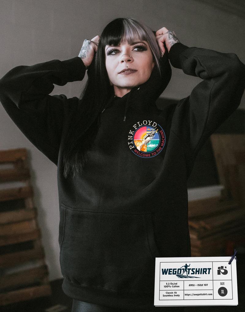 Unisex Black Pink Floyd Welcome To The Machine T-Shirt