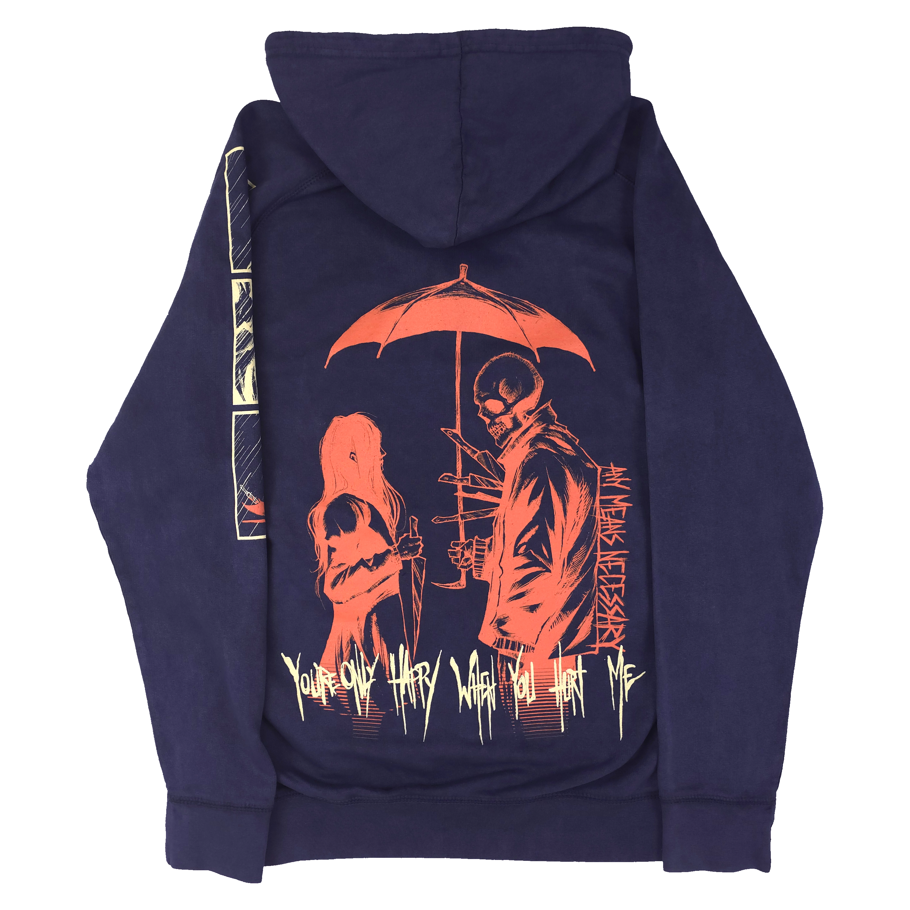 When You're Happy Pullover Hoodie Vintage Blue